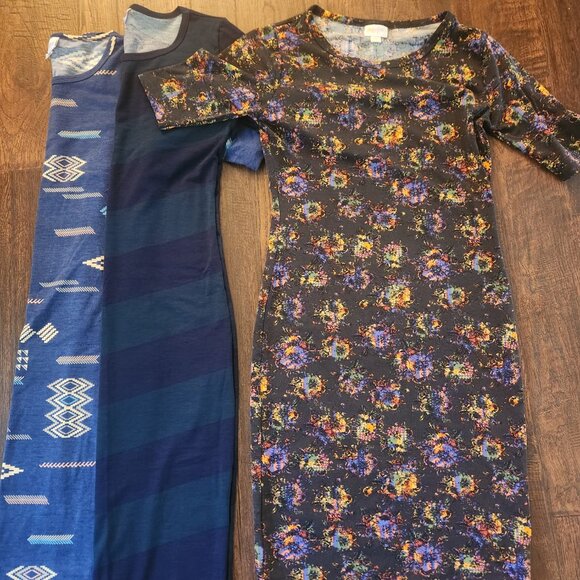 3 julia a line dresses bundle lularoe size xtra small - Picture 3 of 3